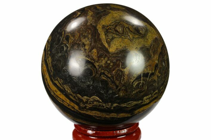 Polished Stromatolite (Greysonia) Sphere - Bolivia #134723